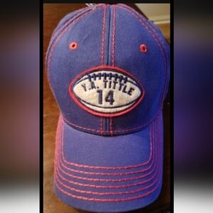 Hat YA Tittle #14 NFL Football Legends Gridiron Greats Giants Cap Adjustable